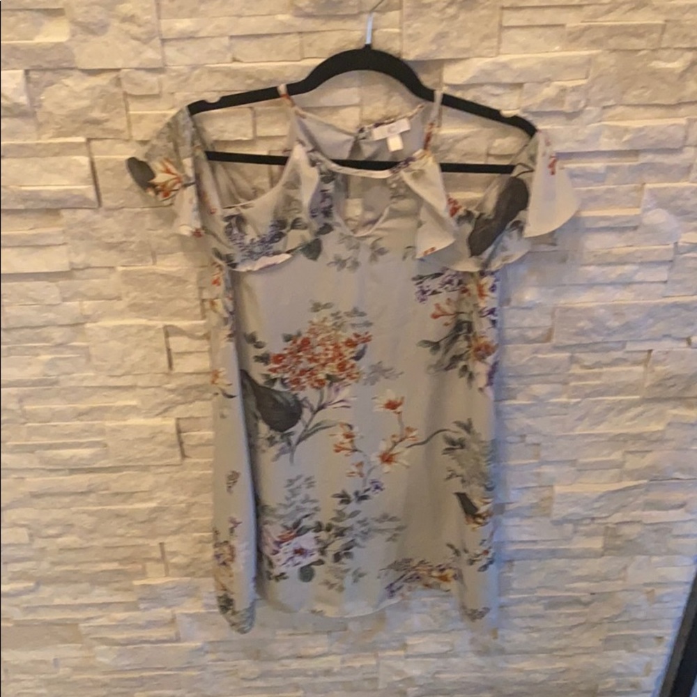 Off the shoulder floral dress